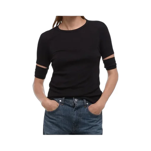 Slashed Long-Sleeved Top