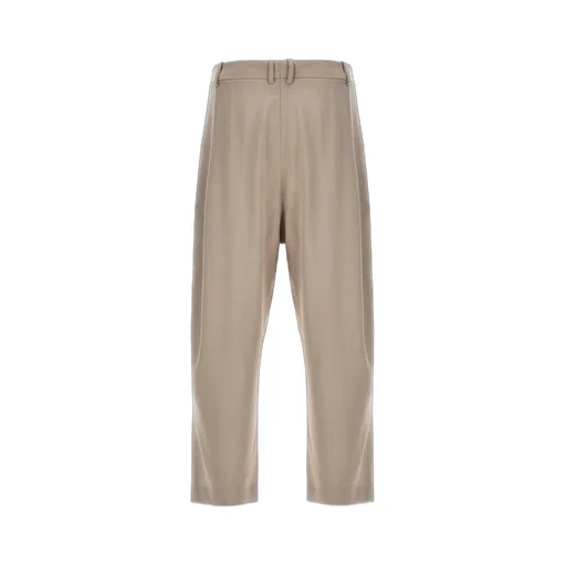Pleated Straight-Leg Trousers