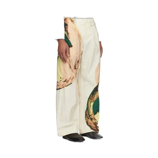 Pleated Nylon Taffeta Trousers