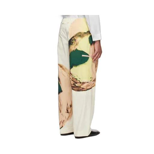 Pleated Nylon Taffeta Trousers