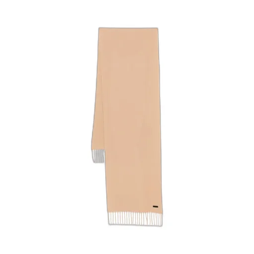 Logo-Patch Fringed Scarf