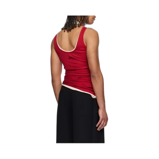 Ribbed Double Layer Tank Top