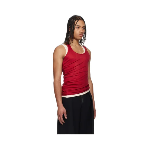 Ribbed Double Layer Tank Top