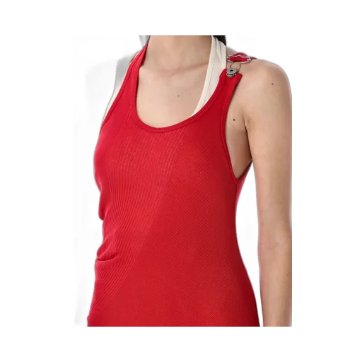 Ribbed Double Layer Tank Top
