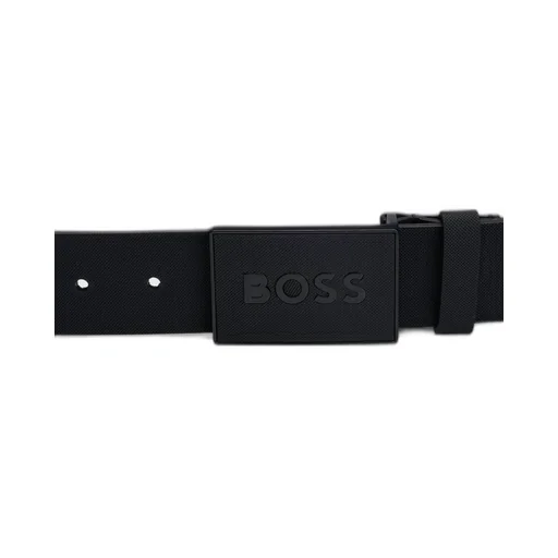Logo Plaque Buckled Belt