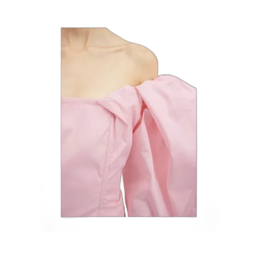 La Robe Taffetas Draped Mini Dress