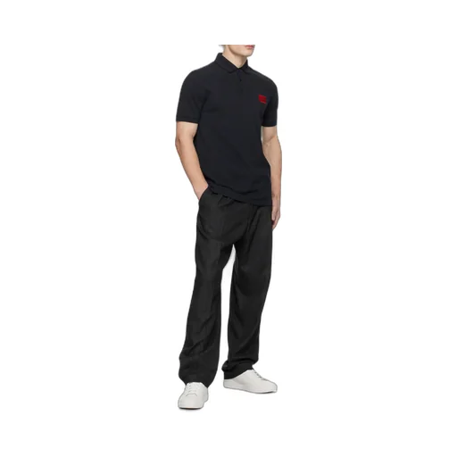 Logo Patch Short-Sleeved Polo Shirt