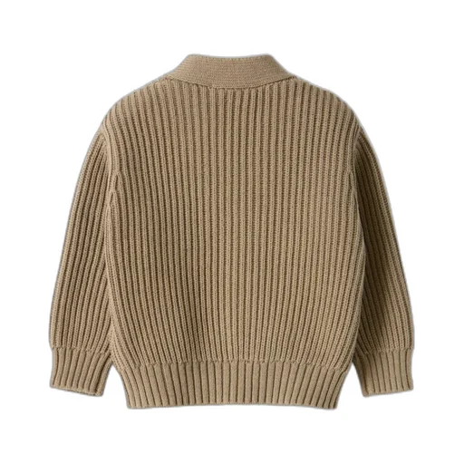 Long-Sleeved V-Neck Cardigan