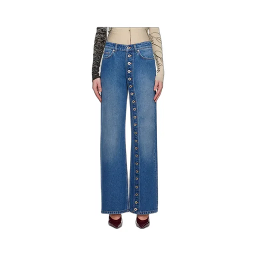 Button-Detail Jeans