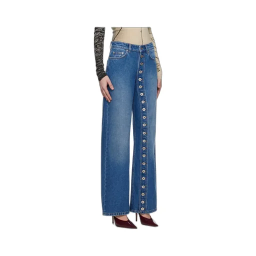 Button-Detail Jeans