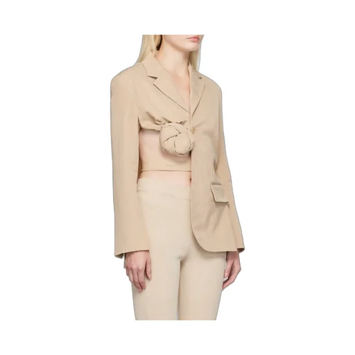 Baccala Asymmetric Cropped Blazer