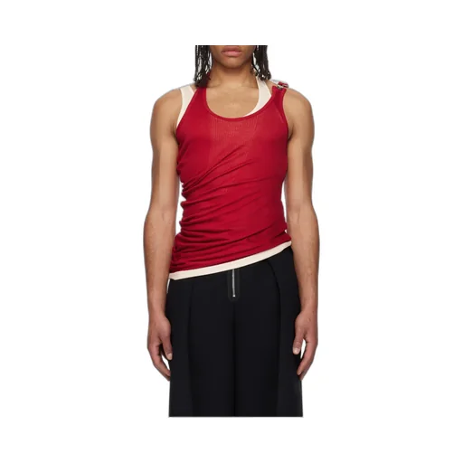 Ribbed Double Layer Tank Top