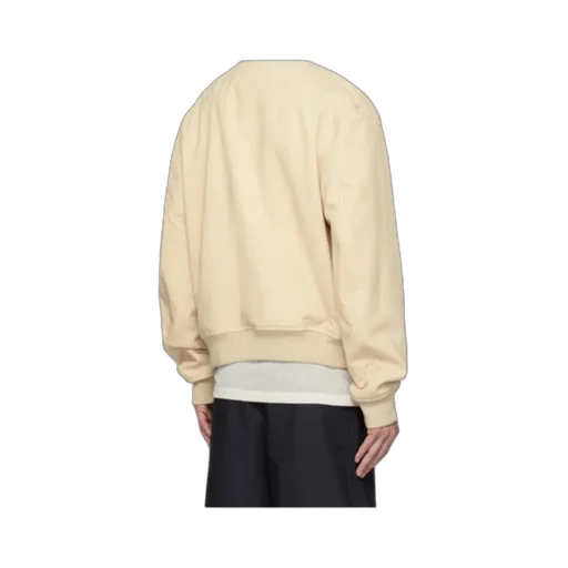 Zip-Fastened Cotton Bomber Jacket