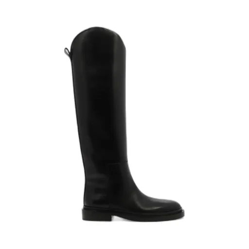Almond-Toe Knee-Length Boots