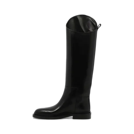 Almond-Toe Knee-Length Boots