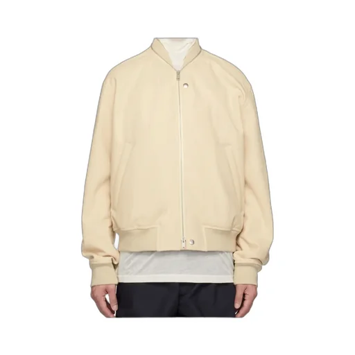 Zip-Fastened Cotton Bomber Jacket