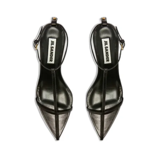 Open Pointed-Toe High Stiletto Heel Sandals