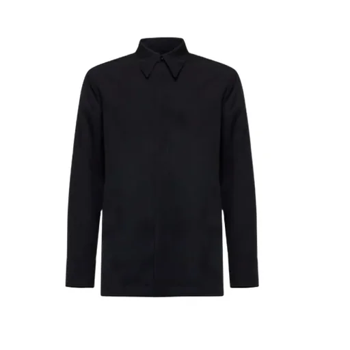 Pointed-Collar Long-Sleeved Shirt