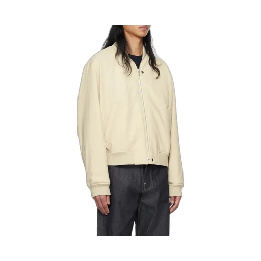 Zip-Fastened Cotton Bomber Jacket