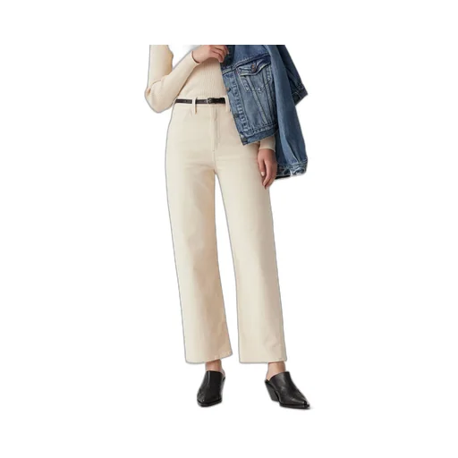 Ribcage Straight-Leg Corduroy Pants
