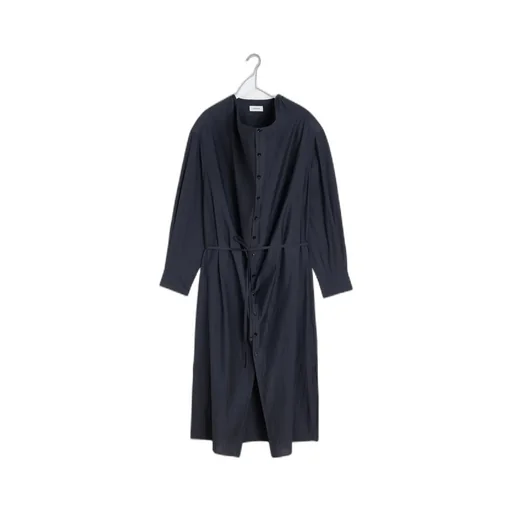 Soft-Collar Maxi Dress