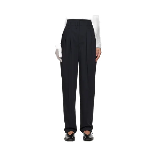 Pleated Waist-Edge Casual Pants