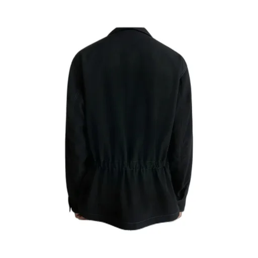 Long-Sleeved Buttoned-Cuff Pocket Overshirt