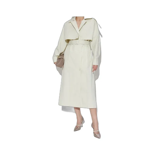 Long Sleeved Belted Trench Coat