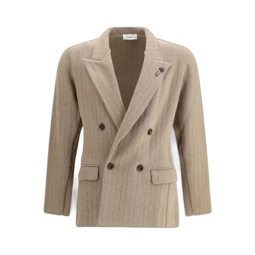Double-Breasted Knit Jacket