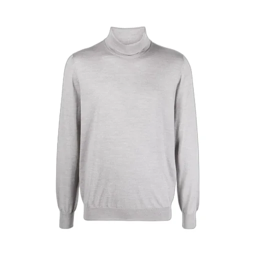 Roll-Neck Fine-Knit Wool Jumper