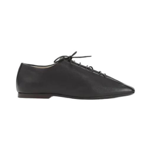 Souris Folded Leather Lace-Up Derby