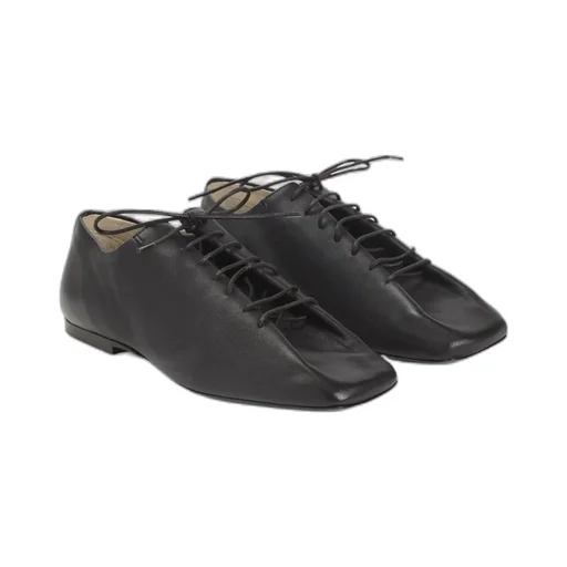 Souris Folded Leather Lace-Up Derby
