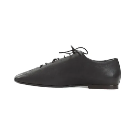Souris Folded Leather Lace-Up Derby