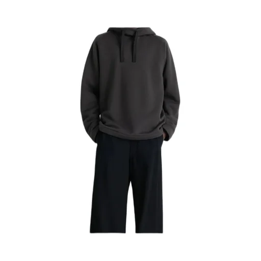 Long-Sleeved Drawstring Hoodie
