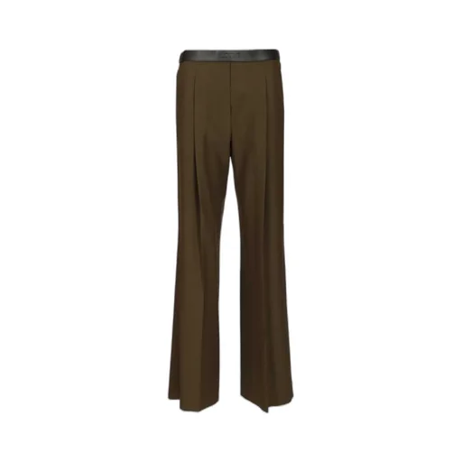Logo Embossed Pleat Detail Trousers