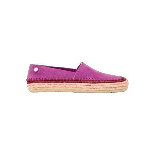 Rio Slipper In Suede And Raffia