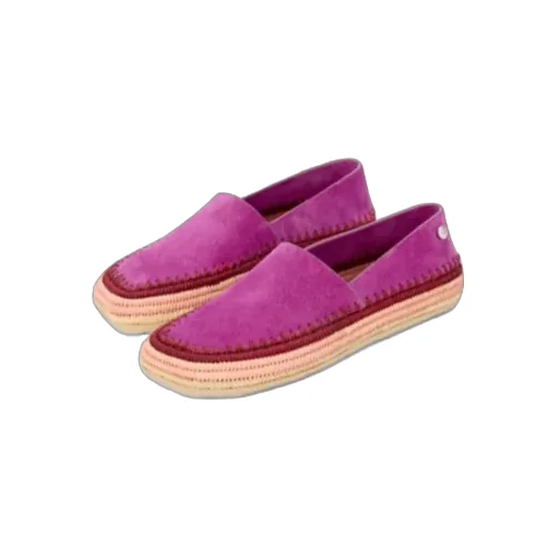 Rio Slipper In Suede And Raffia