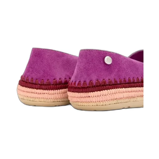 Rio Slipper In Suede And Raffia