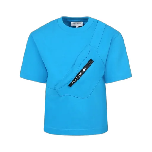 3D Zipped Pocket Crewneck T-Shirt