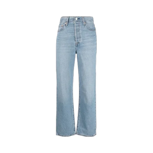 Ribcage Straight-Leg Cropped Jeans