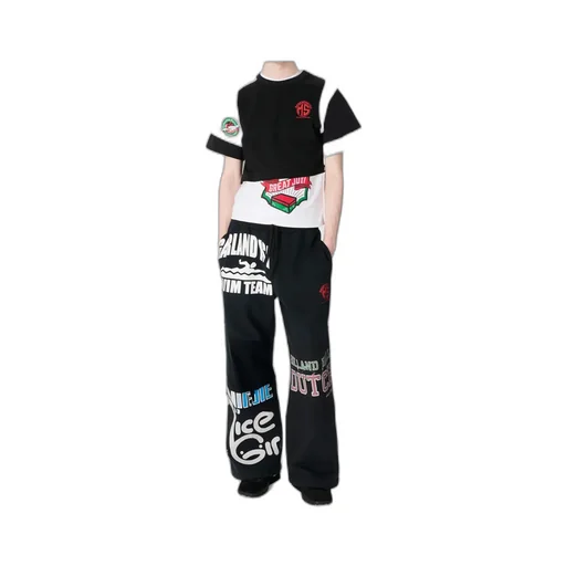 Graphic Printed Jersey Sweatpants