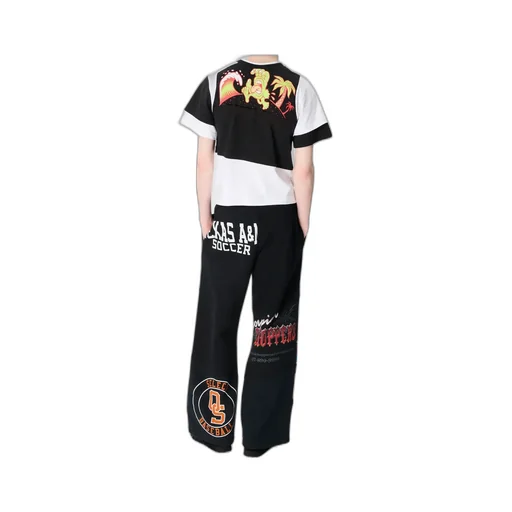 Graphic Printed Jersey Sweatpants