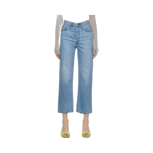 Ribcage Straight-Leg Cropped Jeans