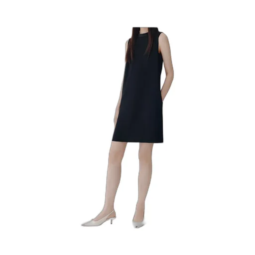 Sleeveless Envers Satin Dress