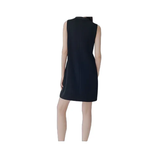 Sleeveless Envers Satin Dress