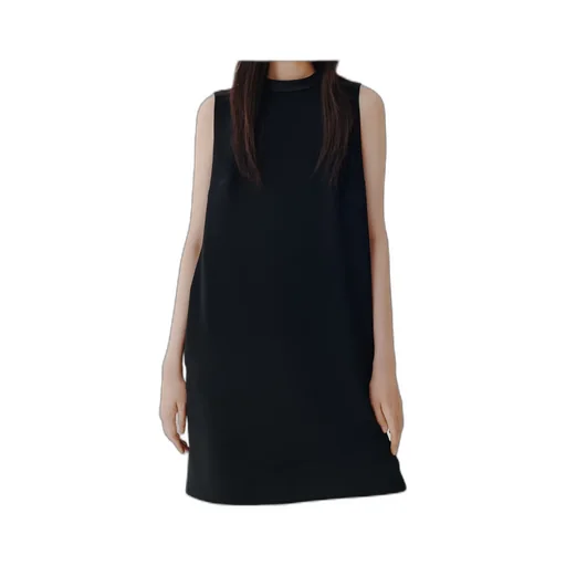 Sleeveless Envers Satin Dress