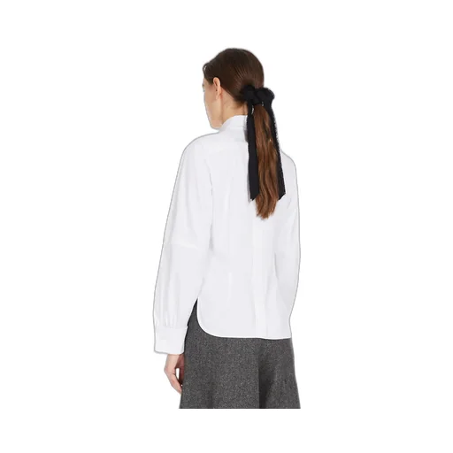 Pointed-Collar Stretch-Cotton Shirt