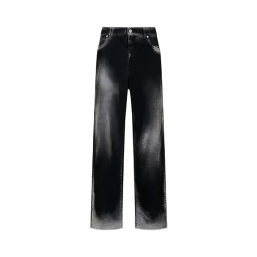 Flocked Denim Jeans