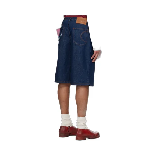 Lightweight Circle Window Denim Shorts