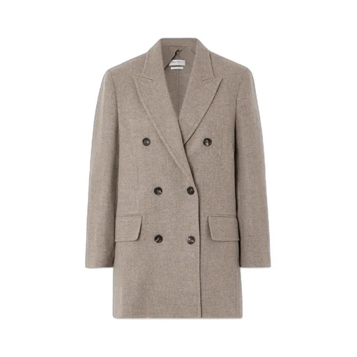 Double-Breasted Wool-Blend Blazer
